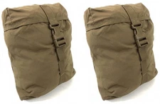 2 Pack USGI USMC Coyote Brown FILBE CIF MOLLE II Sustainment Pouches Bags