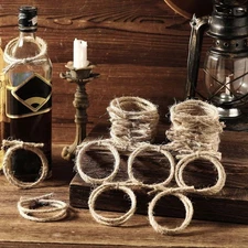 24 Pcs Western Themed Party Decorations Twisted Hemp Rope for Table... 