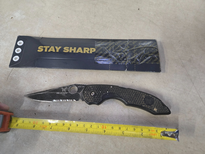 #ad Vintage Benchmade Bali Song ATS 34 Folding Pocket Knife Black HAS WEAR USED $70.00