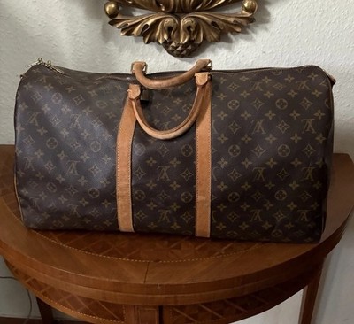 Original Louis Vuitton Keepall 55 Monogram Canvas Reisetasche Vintage
