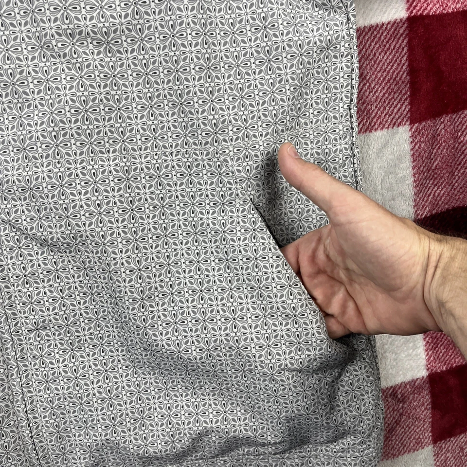 Chaqueta cortavientos Duluth Trading Co para mujer L Grabreaker cremallera completa lluvia floral Foto 4 de 4