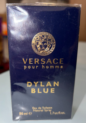 VERSACE POUR HOMME DYLAN BLUE EAU DE TOILETTE SPRAY FOR MEN 1.7 Oz / 50 ml