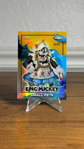 2026 Topps Chrome Disney Neon EM-13 Small Pete EPIC Mickey GOLD #/50