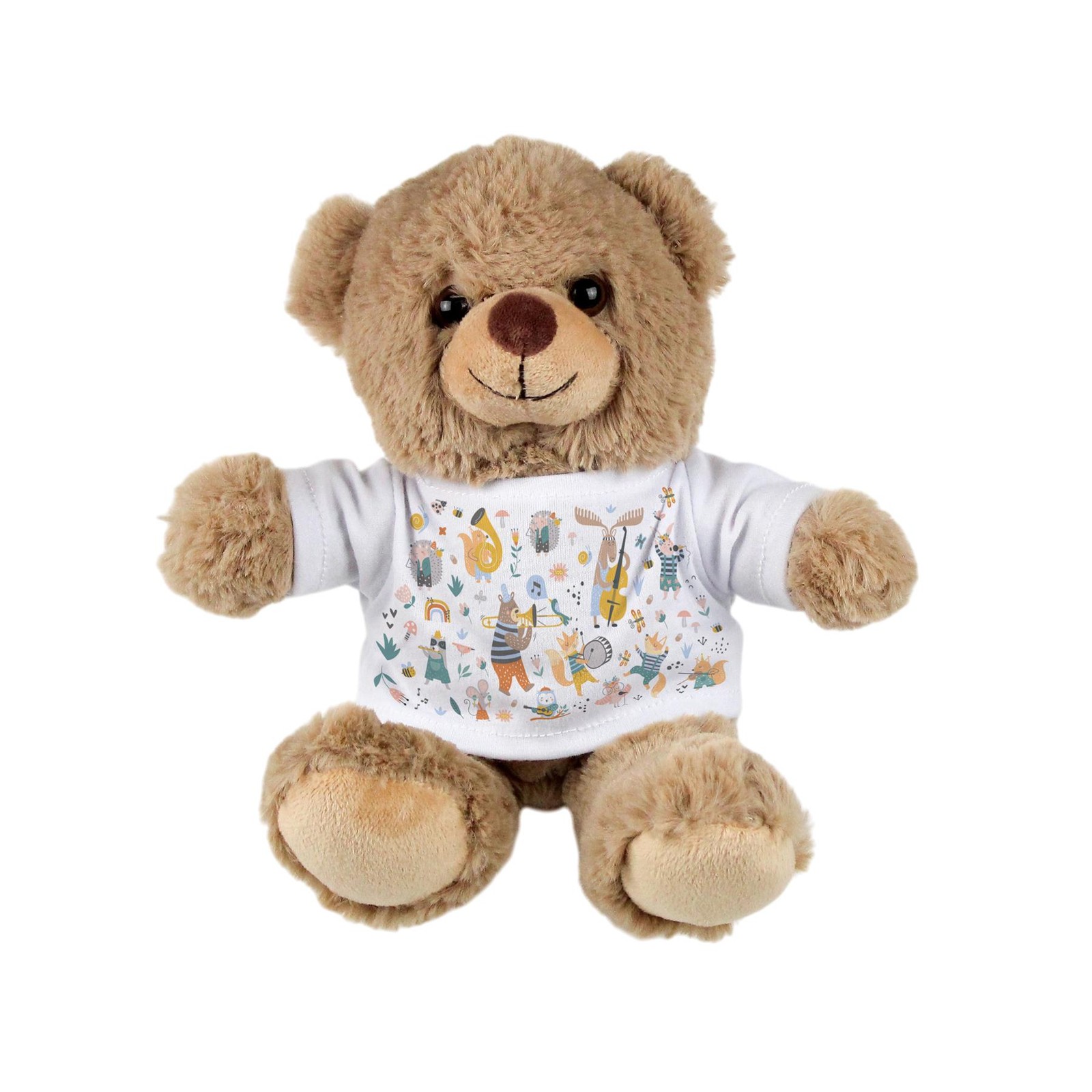 Musical Creatures Teddy Bear - Small Plush Light Brown Toy Gifts for Kids