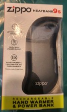 Zippo Heatbank 9s Rechargeable Hand Warmer Power Bank New Black