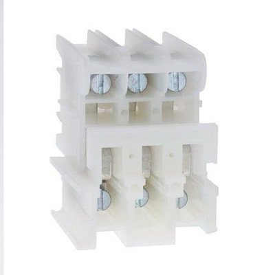 1PC BUSSMANN ELECTRICAL PLU3-WH Terminal Block;Depluggable Din Rail;3 Pole;