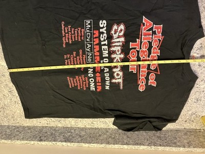 Original 2001 Slipknot Pledge Of Allegiance Tour Shirt XL In Great