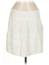 Banana Republic Women White Casual Skirt 8
