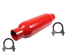 Cherry Bomb M80300 Muffler 19 inch OAL, 13 in Body 3.0" Inlet  3.0" Outlet