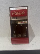 Vtg Coca Cola Mini Vending Machine White 1996 Vendo Musical Bank Lights WORKING