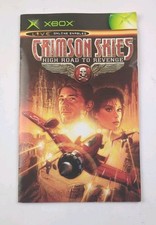 Crimson Skies High Road To Revenge Original XBOX Instruction Manual Only
