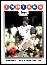 Rafael Betancourt 2008 Topps #636 Indians MLB READ FREE SHIPPING AutographDen