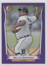2014 Bowman Prospects Purple Melvin Mercedes #BP68 0u4