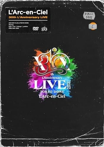 L'Arc~en~Ciel 30th L'Anniversary LIVE 3 DVD J w/Tracking# New Japan