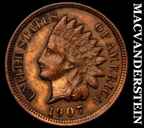 1907 Indian Head Cent- Extra Fine Better Date No Reserve #i9691