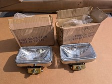 Nos Vintage 3.5x6 Chrome Driving Lights New Universal Chevy Ford Car Truck