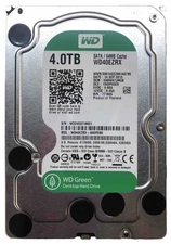 Western Digital Green 4TB | WD40EZRX | 5.4K 64MB 6Gb/s SATA 3.5" HDD | ~13k Hrs