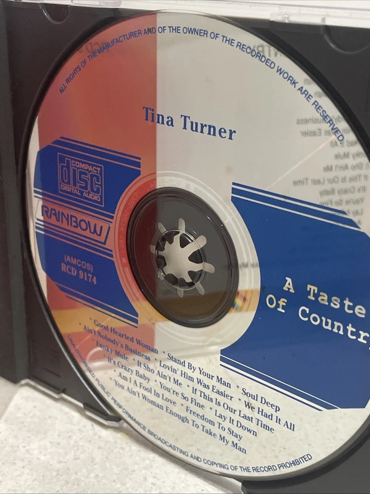 Tina Turner - A Taste of Country - Rare Australian Rainbow 16 Track CD Album - Image 3 of 4