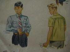 VTG Simplicity 2049 Toddler Boys SHIRT Sewing Pattern
