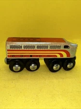 Maxim Enterprise Magnetic Wooden Train Silver Red Yellow 388551