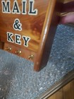 Vtg Mid Century Mail & Keys Holder Hooks Wall Hanging Yellow Stone National Park — photo 6