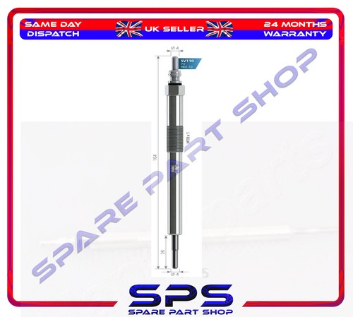 4X Glow Plugs Heater 7V For Nissan Np300 Navara Nv400 Pathfinder III 1106500Q0B - Picture 2 of 6