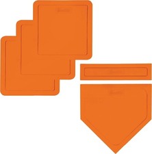 Bases De Beisbol Arrojadas Con Plato De Home Y Goma De Lanzador Juego De Base