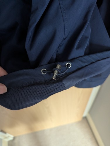 Vintage Polo Ralph Lauren Retford Mens Blue Hidden Hood Windbreaker Jacket - Picture 6 of 10