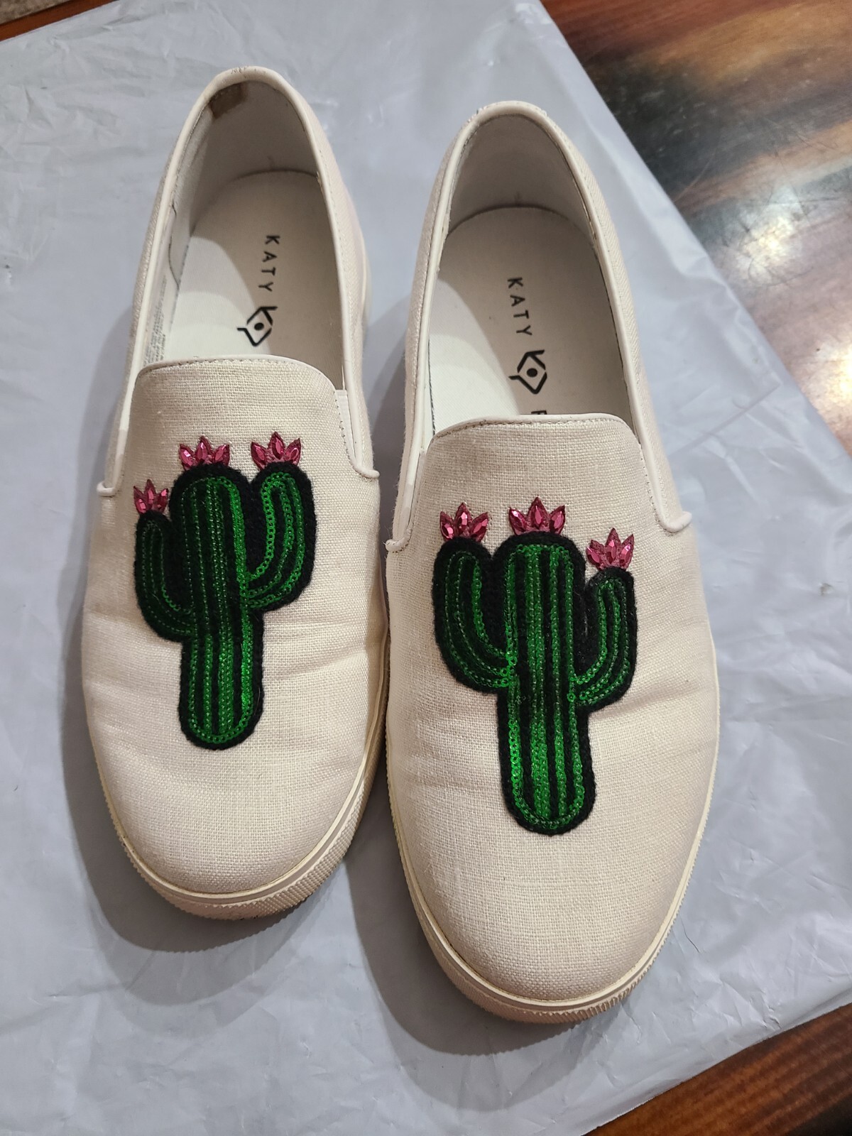 Katy Perry The Kerry Sequin Cactus Slip-On Tennis Shoes, Women's