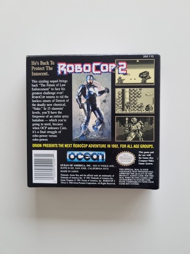 Jeu Robocop 2 Sur Game Boy Complet Version US En Très Bon État Avec Notice Fr - Photo 7/18