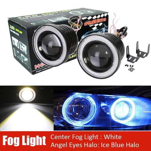 2.5/3/3.5" inch 3200Lm LED Projector Fog Lights Round with Angel Eye Halo Ring - Picture 41 of 45