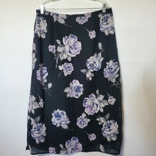 Womens Vintage Skirt Lined Size 18/20 USA Capistrano Essentials Back Elastic