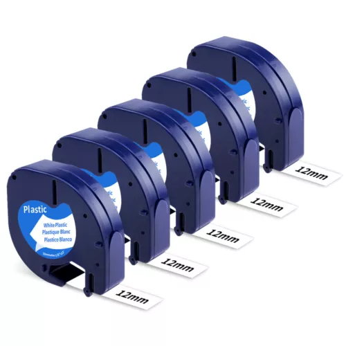 Sostituisci ricariche DYMO LetraTag 91331 etichettatrice LT-100H LT-100T 12mm - Foto 15 di 20