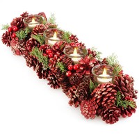 Adventskranz LäNglich, Kerzenhalter, KerzenstäNder Weihnachten FüR 4 Kerzen