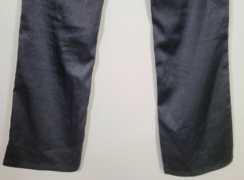 Vintage 80's Z Cavaricci Shiny Shimmery Polyester Stretch Pants Size 9 - Picture 8 of 9