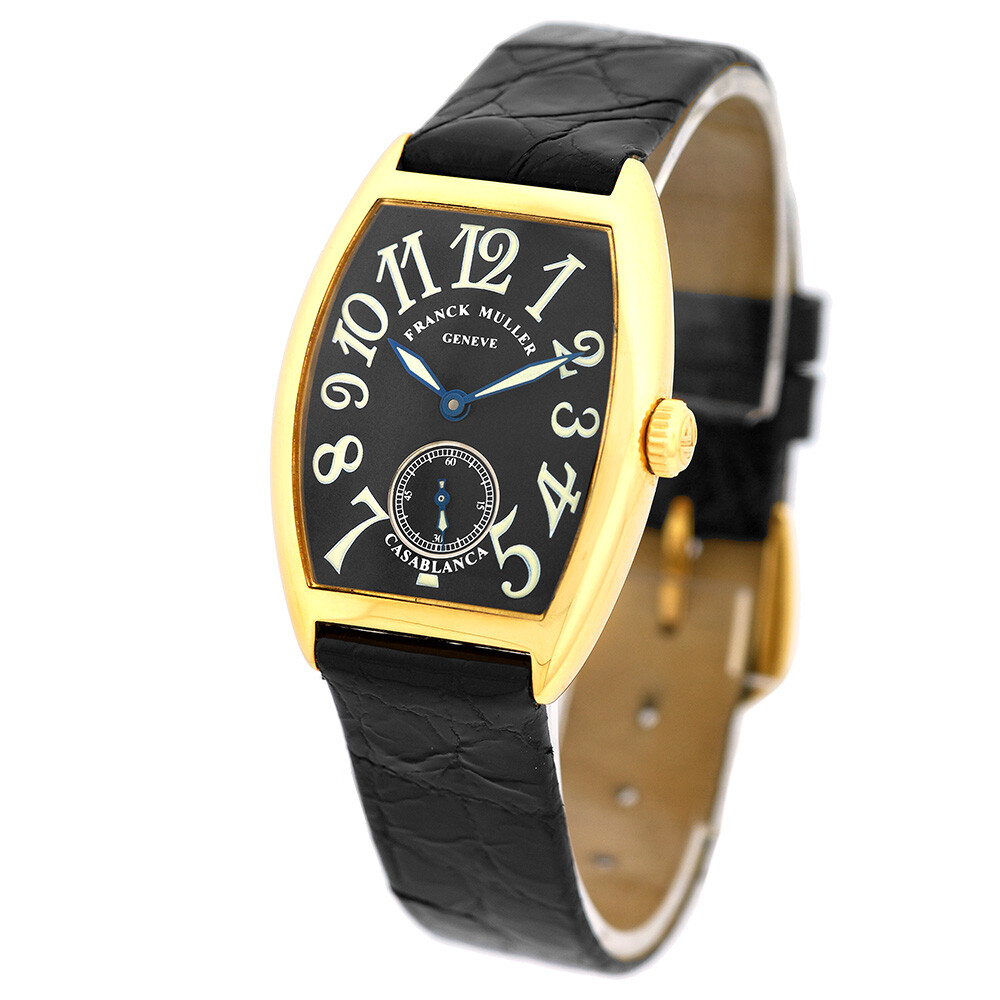 FRANCK MULLER 18K Yellow Gold 29mm Casablanca 7501 Box Warranty