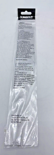 Toni & Guy Comb Carbon Antistatic Barber & Stylist Professional New NIP - Picture 2 of 6
