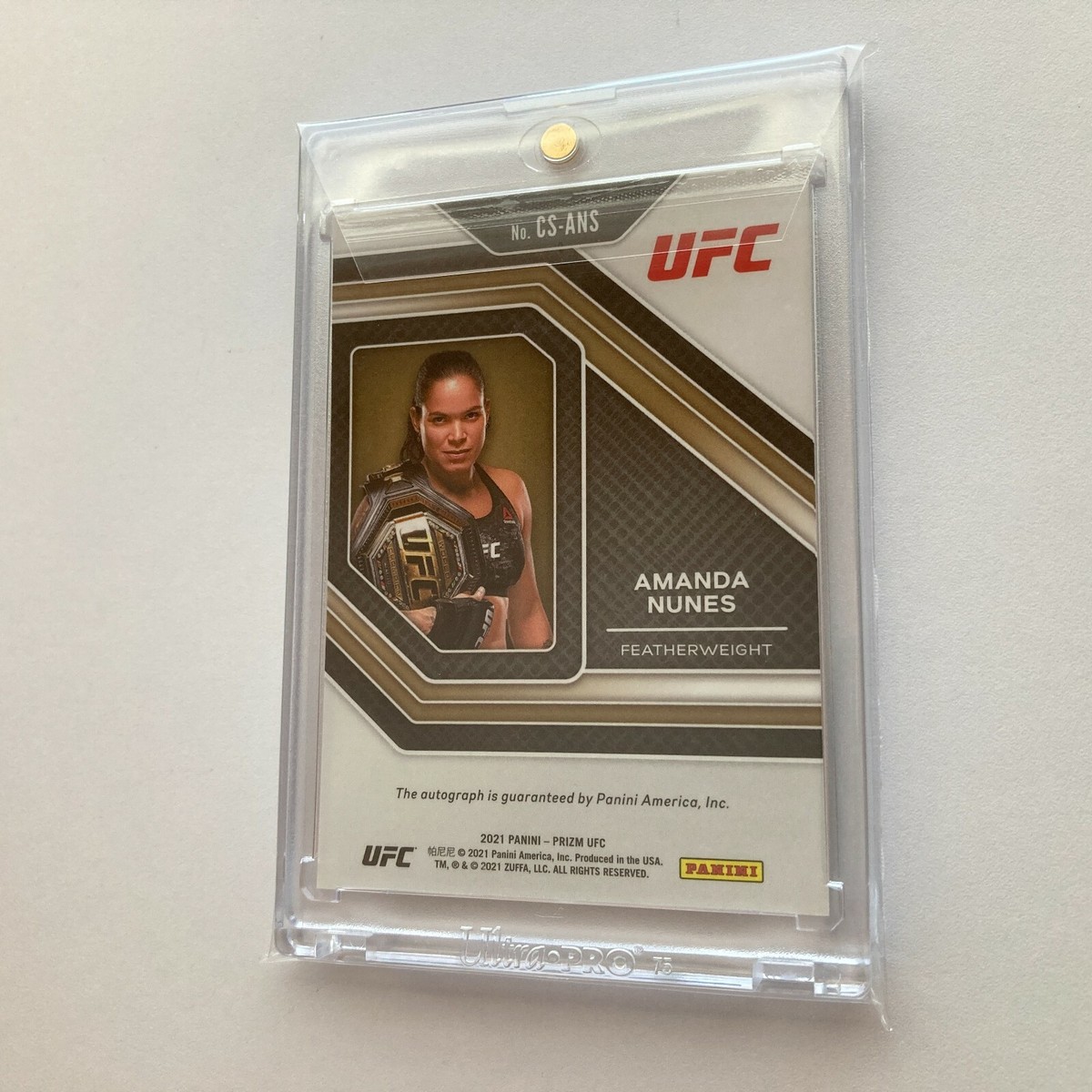 UFC　アマンダ・ヌネス　クロニクルズ　サインカード UFC アマンダ・ヌネス クロニクルズ サインカード - メルカリ