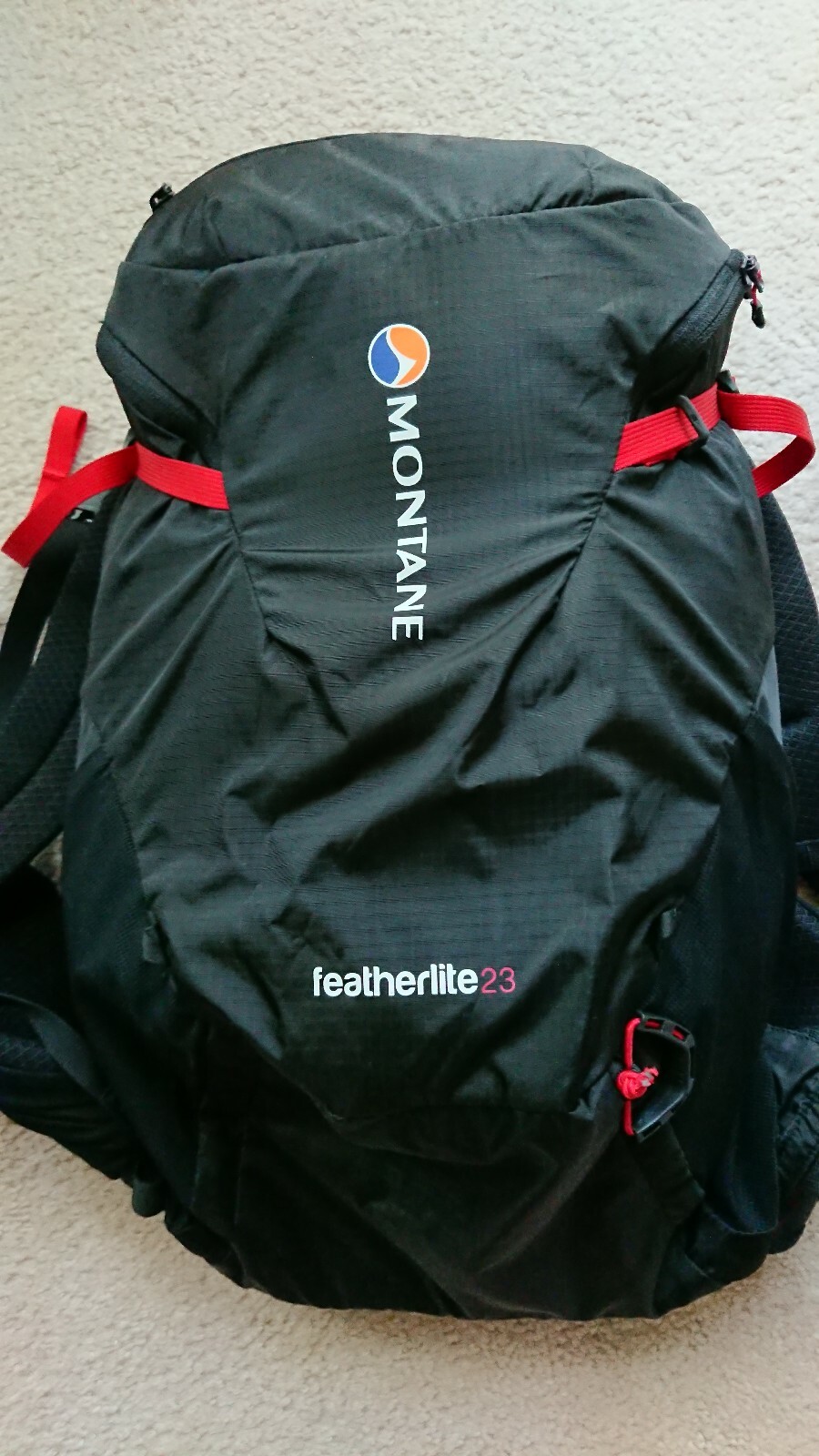 Montane Featherlite 23 Hiking Backpack M/L Black Trail Running Rucksack-image