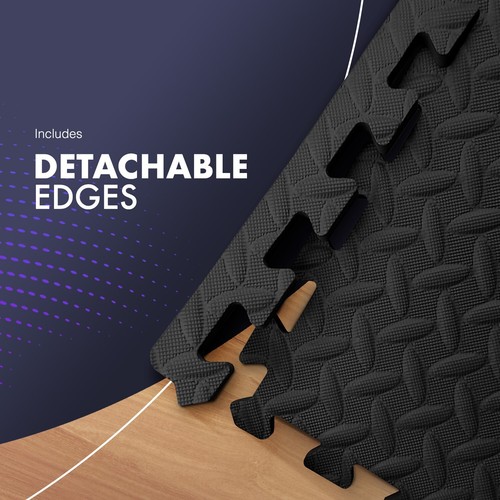 KAYMAN Gym Floor Nonslip Mats, Interlocking, EVA Foam Exercise Floor Tiles - Picture 5 of 28