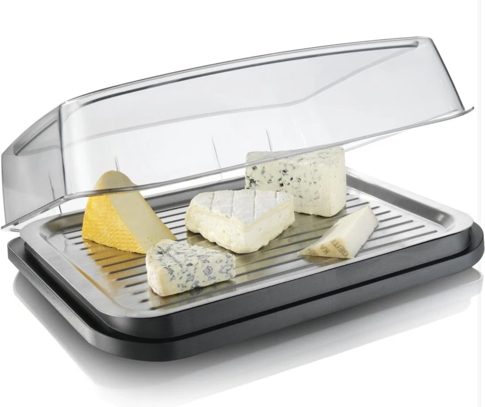 Enfriador y placa de refrigeración para barbacoa Vacu Vin. Mantiene los alimentos frescos para más tiempo en interiores/exteriores Foto 2 de 4