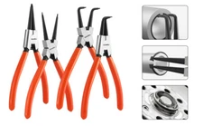 ValueMax 4 Pcs Snap Ring Pliers Heavy Duty Set with Storage Pouch,Carbon Steel