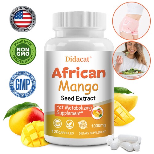 African Mango Extract 1000mg - Natural Weight Loss Slimming Capsules 120 Caps - Picture 2 of 8