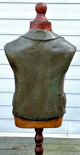 Vintage "Blackheat Golf Club" Hat & Coat Mannequin Valet 60" Tall Plaid Vest - Picture 5 of 8
