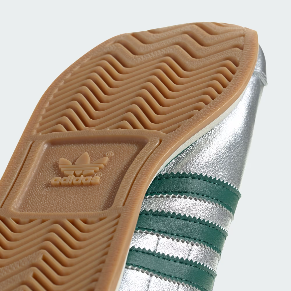 adidas gazelle silver green womens Country II White Green Leather Green / 5 / M main image 1