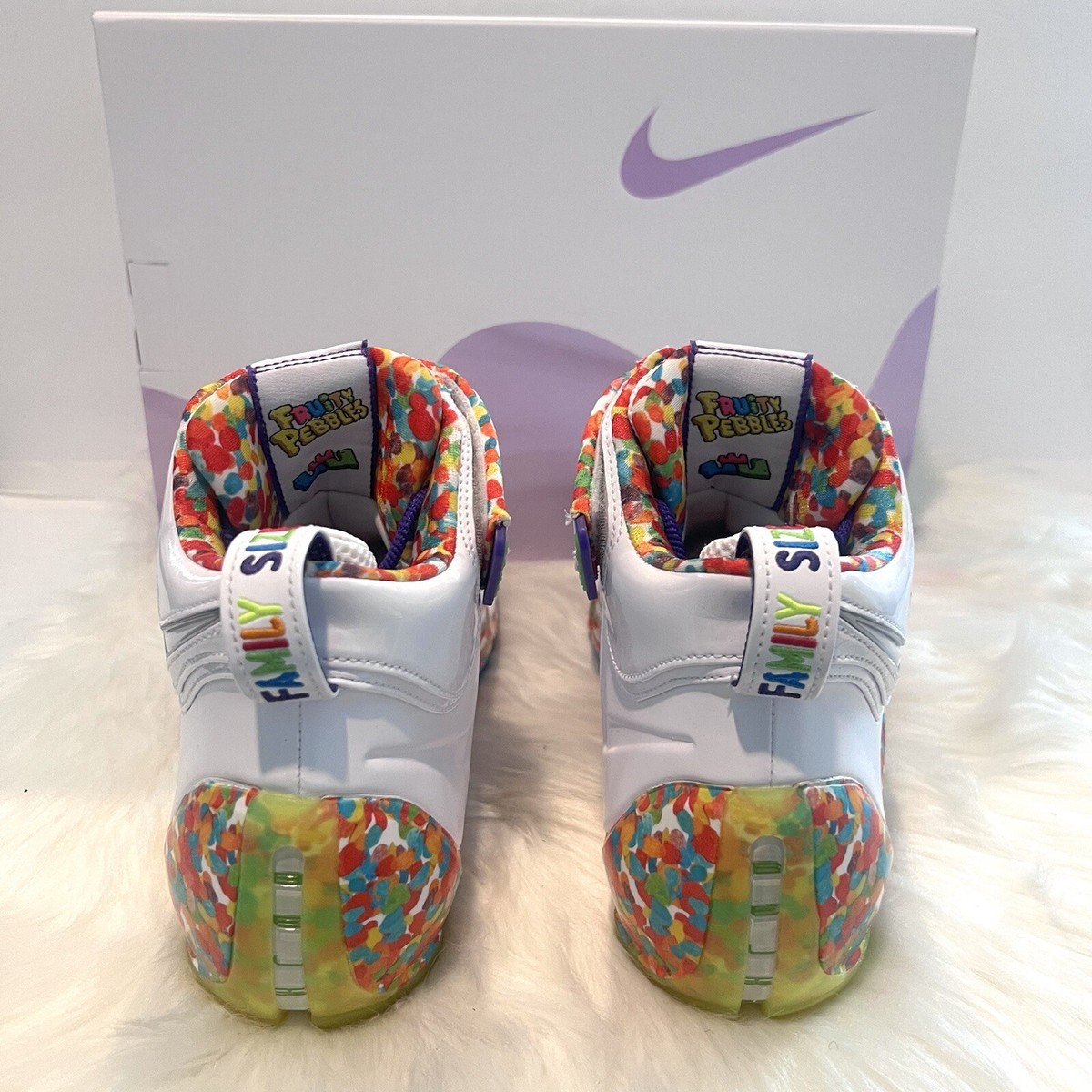 Nike Zoom LeBron 4 Retro Fruity Pebbles DQ9310-100 (2024) Size Men