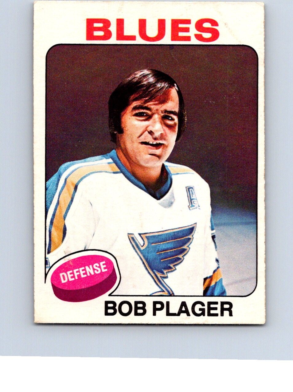 VINTAGE HOCKEY CARD O-PEE-CHEE 1975 ST-LOUIS BLUES BOB PLAGER  NO238
