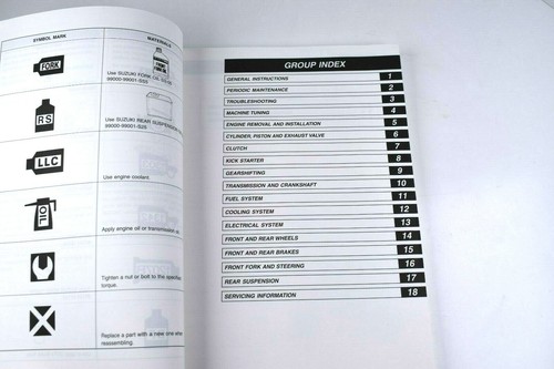 Suzuki RM85/L 2005 manual de servicio del propietario OEM original - Imagen 4 de 7