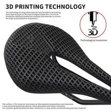 Bicicletta stampata in 3D MTB Gravel bici da strada in fibra di carbonio con superficie in TPU sella