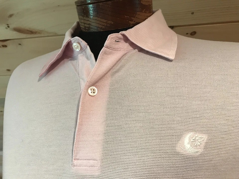 House of Carrington Legend PINK Mercerized Pima Cotton Polo Golf Shirt Men's XL - Image 2 of 4